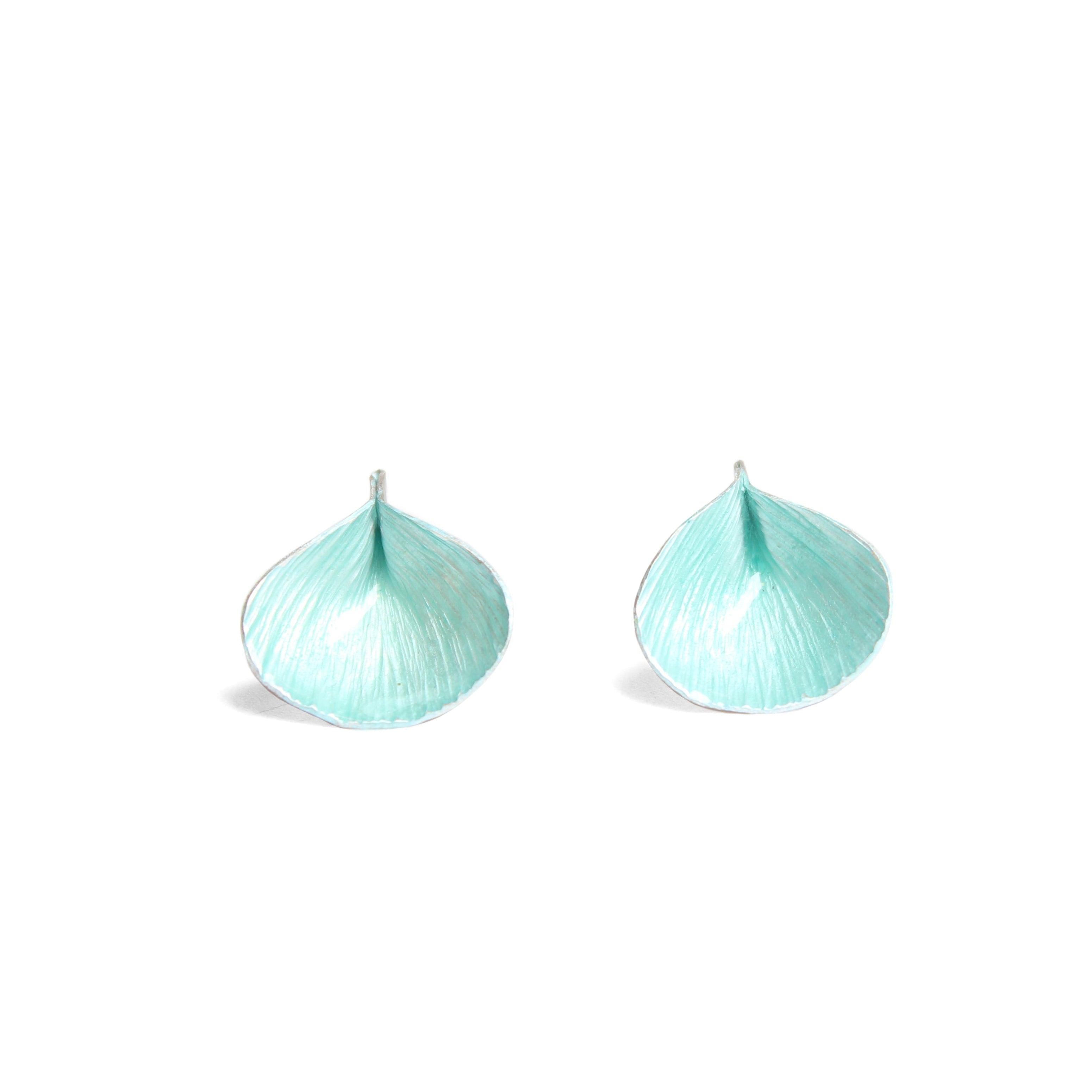 Flutter Studs (Nile Green) Jewellery Mari Hirata 