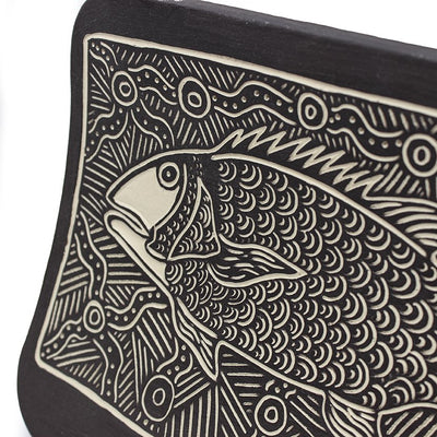 Gregory Salt - Bayil (Jungle Perch) - 441-24 Ceramics Yalanji Arts 