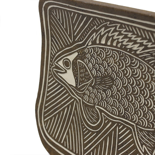 Gregory Salt - Bayil (Jungle Perch) - 787-24 Ceramics Yalanji Arts 