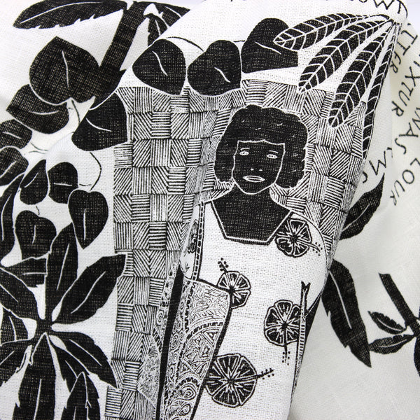 Paula Savage - Tea Towel - Fried Banana Scones Textiles & Fibre MOA Arts 