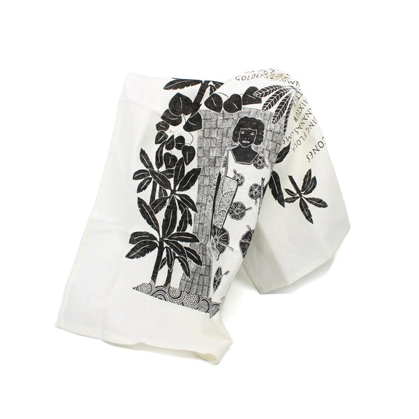 Paula Savage - Tea Towel - Fried Banana Scones Textiles & Fibre MOA Arts 