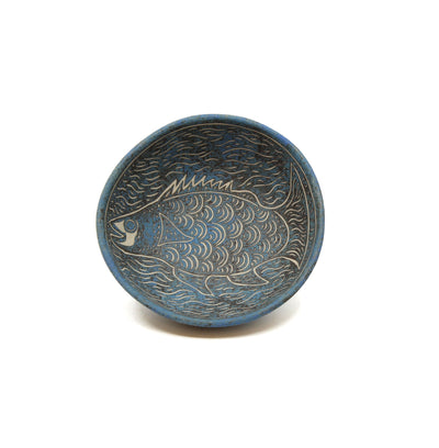 Gregory Salt - Bayil (Jungle Perch) Ceramic Bowl - 815-14 Ceramics Yalanji Arts 