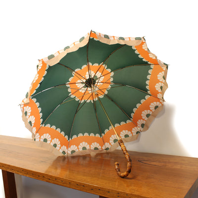 Dixie Textiles & Fibre Art Mora-Igra Umbrellas [Exhibited] dark green/orange 