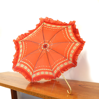 Florina Textiles & Fibre Art Mora-Igra Umbrellas [Exhibited] red/orange/green 