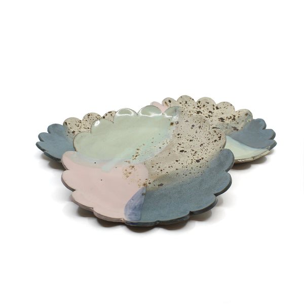 Colour splash dinner dish Ceramics D H Makers 