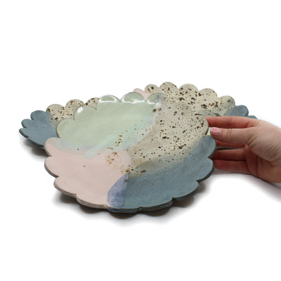 Colour splash dinner dish Ceramics D H Makers 