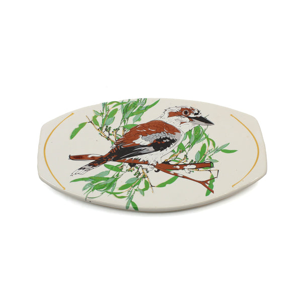 Urban Bird Series small plate Ceramics Bluehouse Porcelain kookaburra 