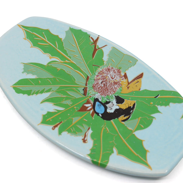 Urban Bird Series small plate Ceramics Bluehouse Porcelain kookaburra 