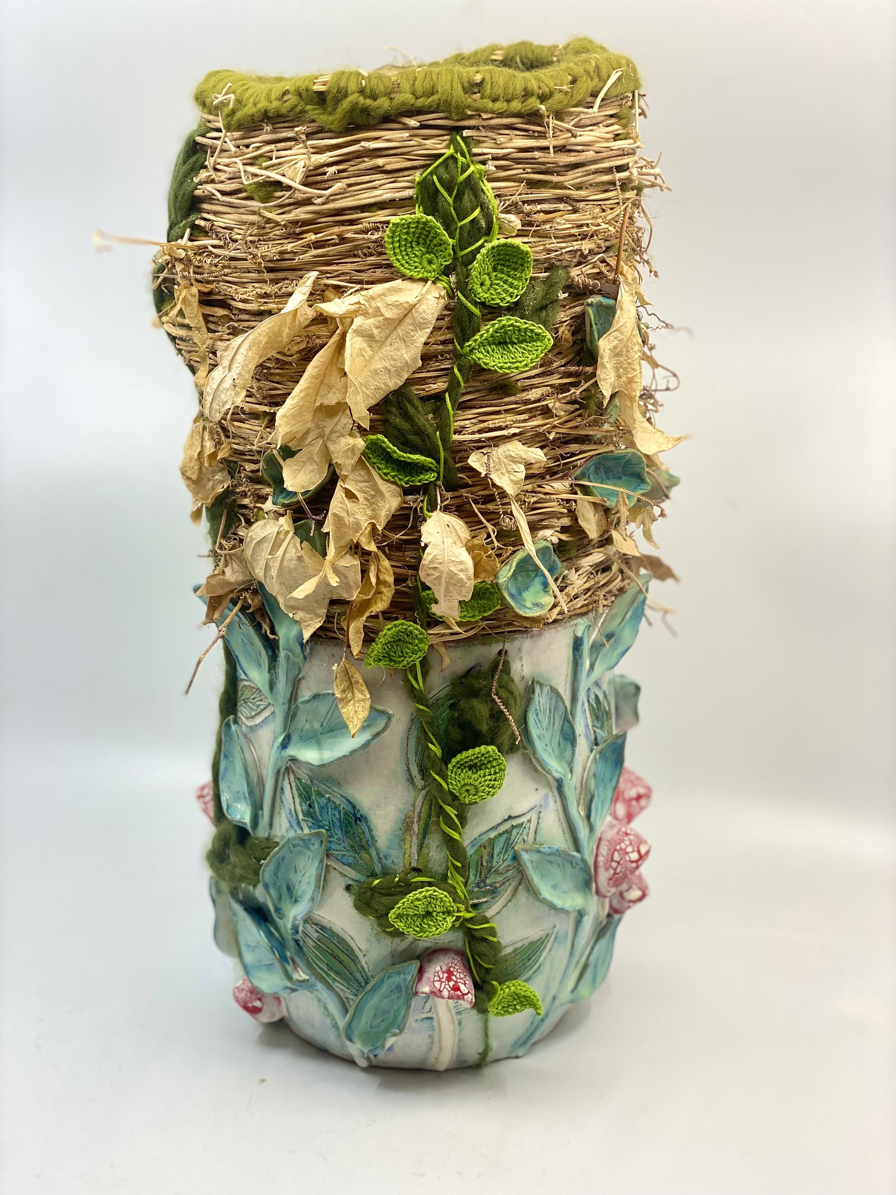Woven Overgrown Vase Ceramics Carys Martin 