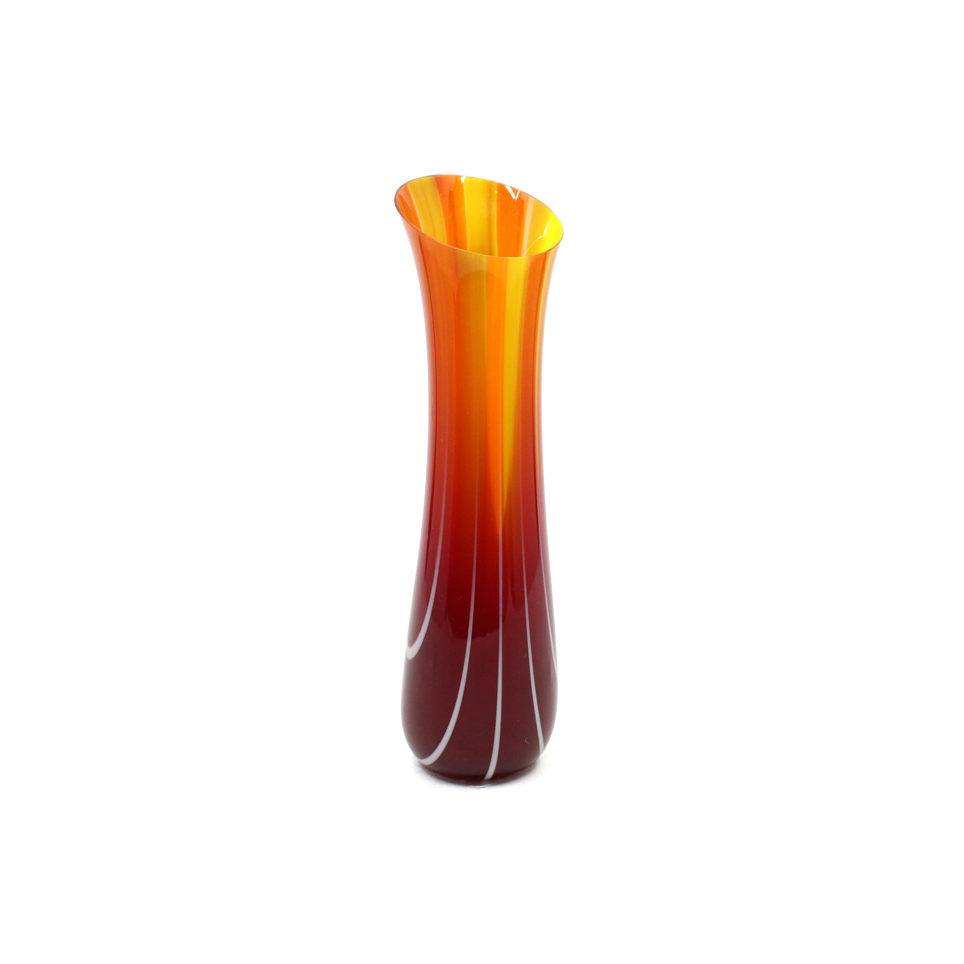 Small Vessel - Red, Orange, Yellow & Cream Glass Brendan Eilola 