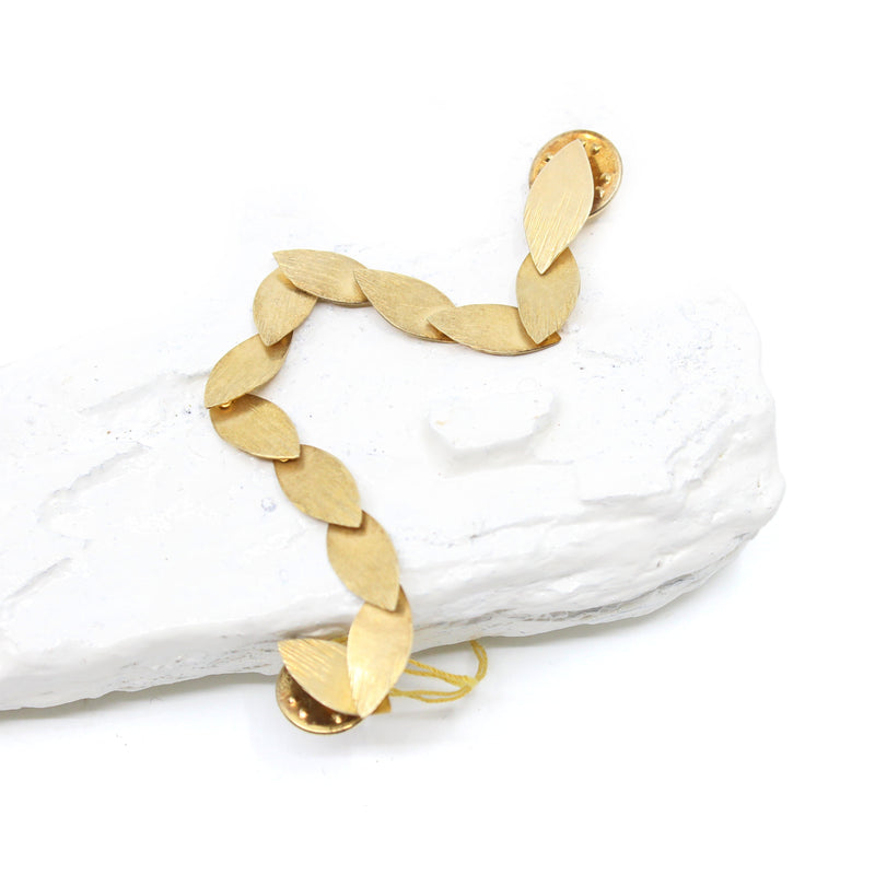 Falling Petals Double Pin Brooch Jewellery Mari Hirata 