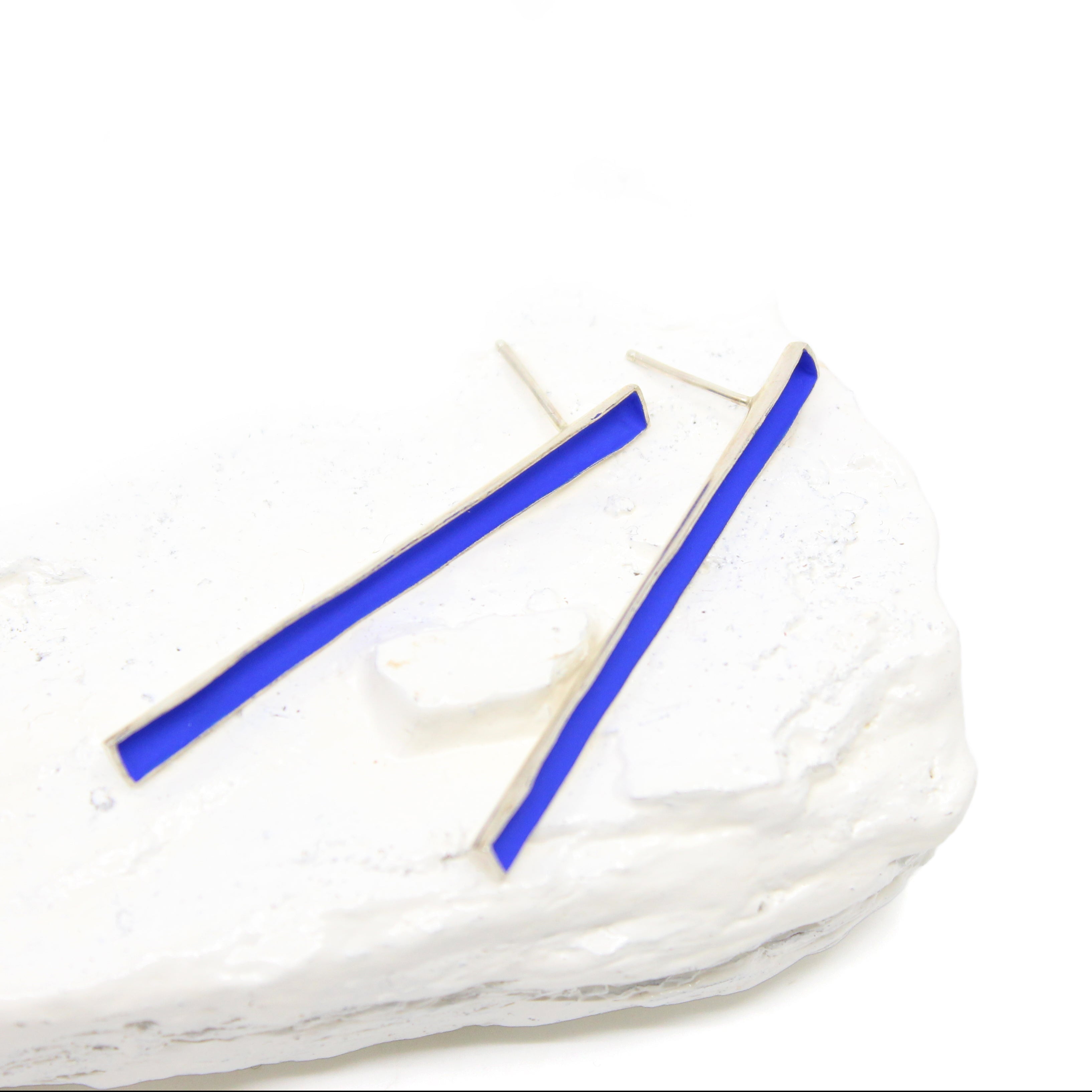 Deepest Blues Rivers Earrings Jewellery Mari Hirata 