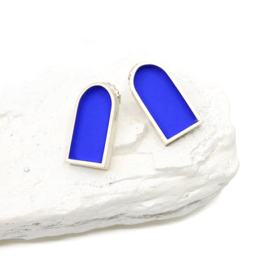 Deepest Blues Arch Earrings