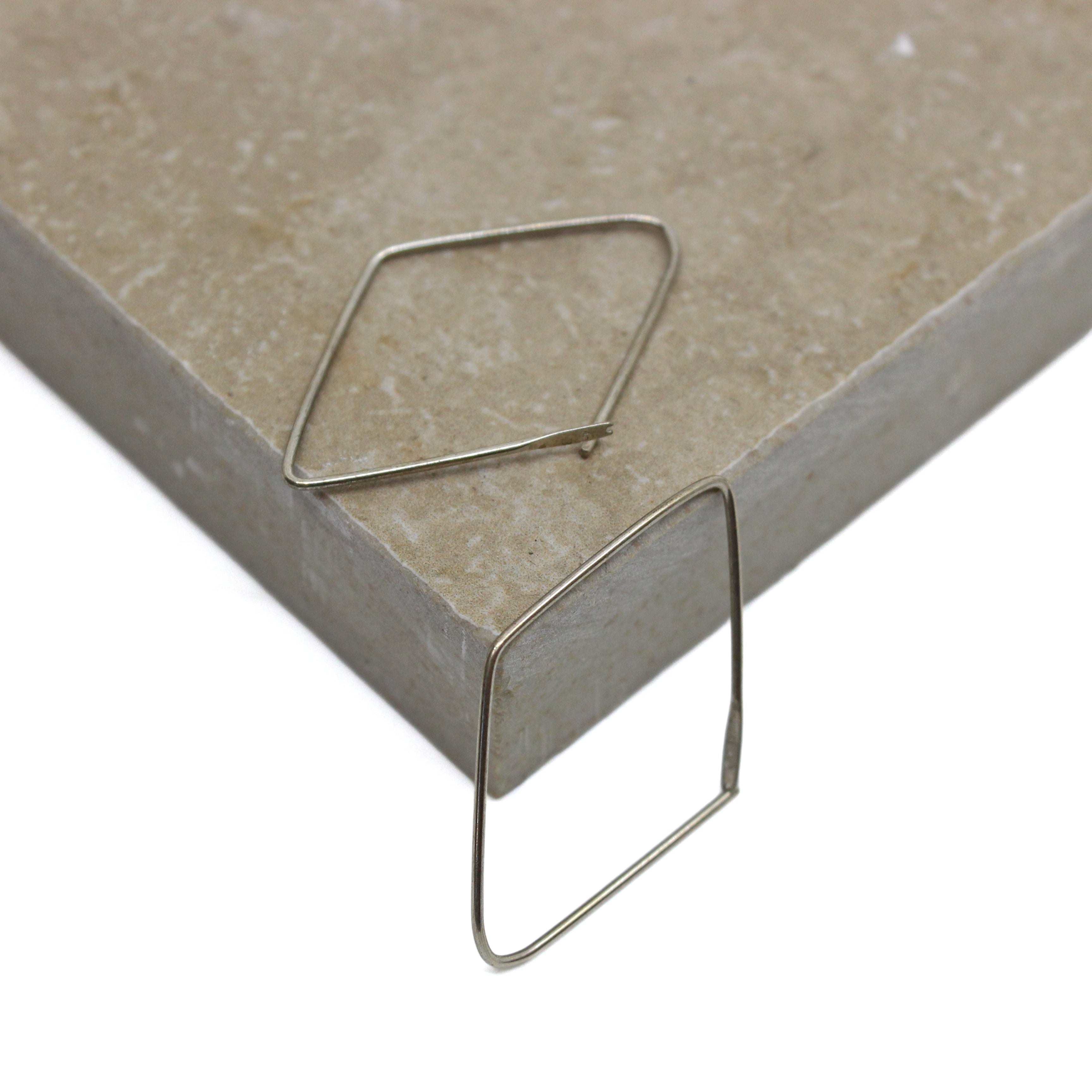 Silver Diamond Sleeper Jewellery Two Plums Design 