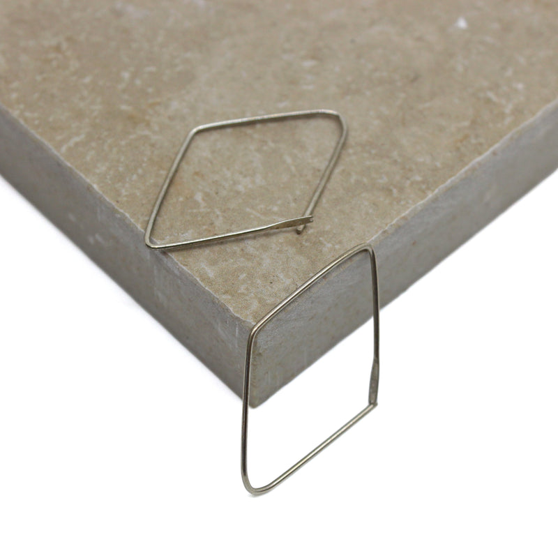 Silver Diamond Sleeper Jewellery Two Plums Design 