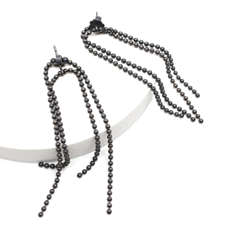 SILVER Front + Back Earrings Jewellery Paula Dunlop 