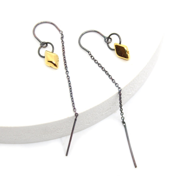 LONE BEAD Earring Gold Jewellery Paula Dunlop 