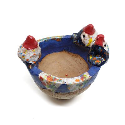 Bird Bowls, Planter Ceramics Barbara George Dark blue 