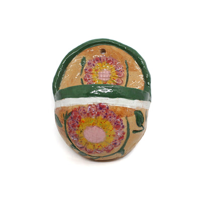Ceramic plant hangers Ceramics Barbara George Hanging- deep colours 