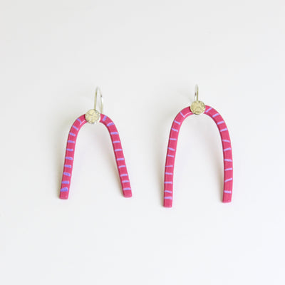 Large arch earrings Jewellery Katie stormonth Pink 