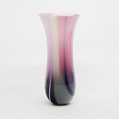 Ornamental Vessel in Pink, Violet, Grey & Aventurine Blue