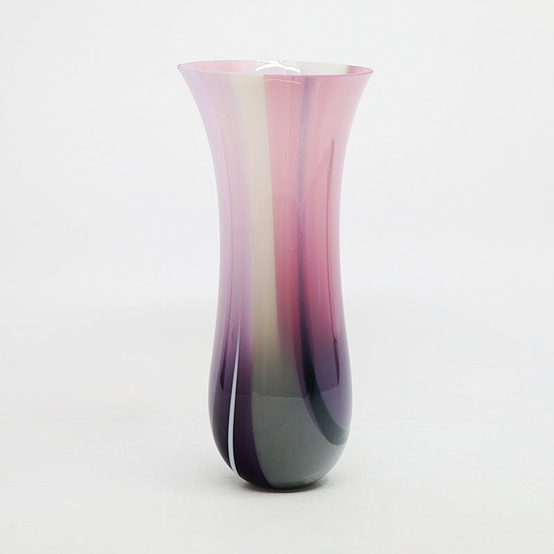 Ornamental Vessel in Pink, Violet, Grey & Aventurine Blue Glass Brendan Eilola 