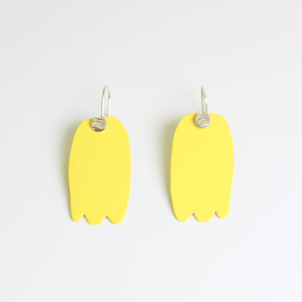 Large tulip earrings Jewellery Katie stormonth Yellow 