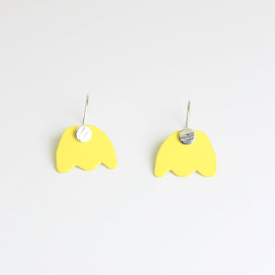Small tulip earrings Jewellery Katie stormonth Yellow 