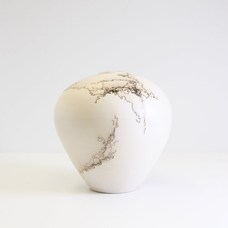 Horsehair Vase Ceramics Brighenti Design Studio Medium #3 