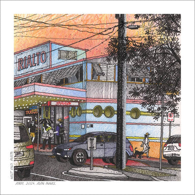 Jumbo Card Brisbane Cards Alan Innes West End. Rialto. 