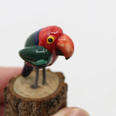 Mini-Bird Series Ceramics Green Bird Ceramics 