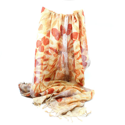 Australian Plant Dyed Shawl Textiles & Fibre Art BirdTribe Wearable Art (Nina Lavarini Dawson) Large 