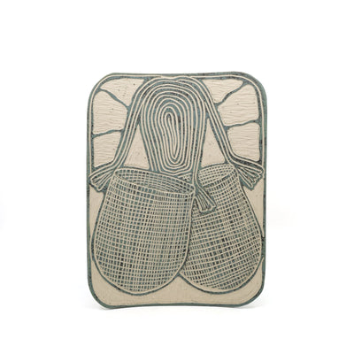 Vanessa Cannon - Kakan (Black Palm) Dillybag - 1068-24 Ceramics Yalanji Arts 