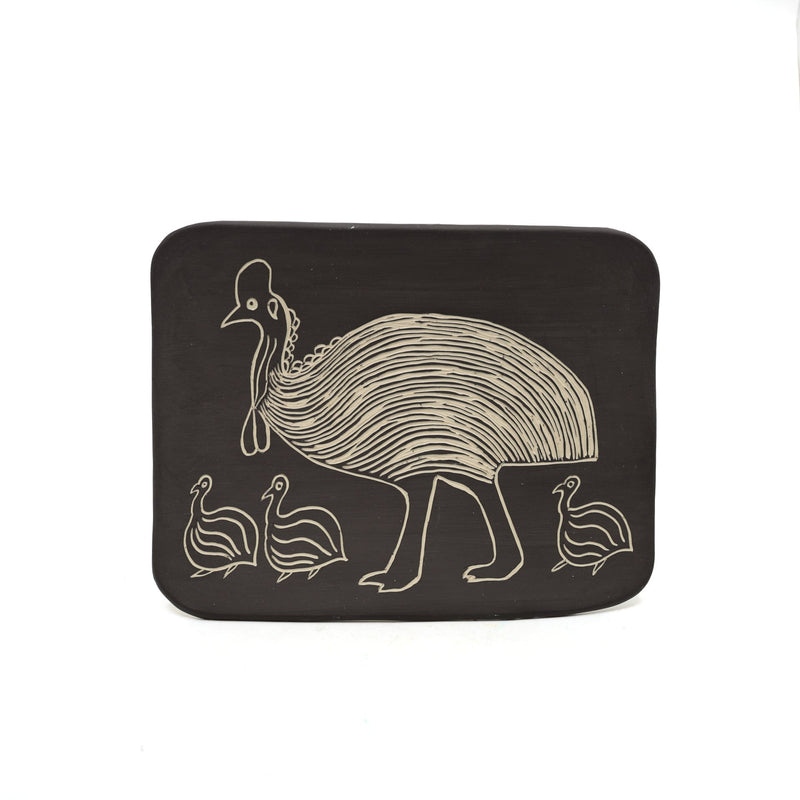 Lorna Shuan - Kurranji (Cassowary) - 990-24 Ceramics Yalanji Arts 