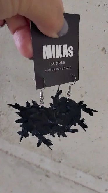 'Sara' Earring - Black Jewellery MIKAs 
