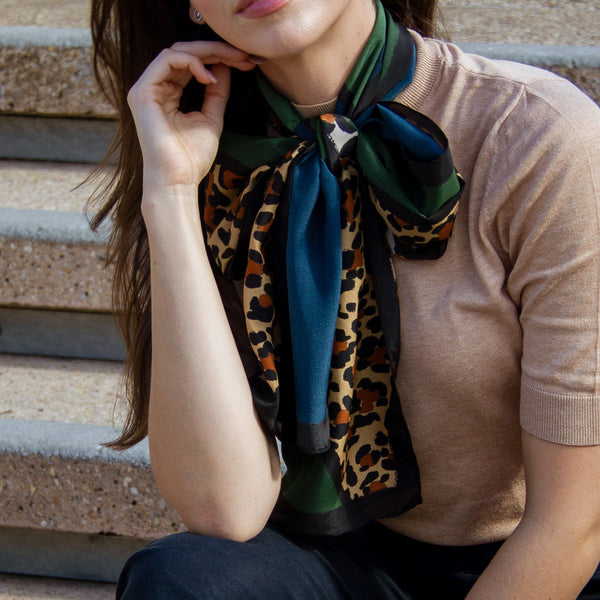 Midnight Leopard Textiles & Fibre Art Soul Silk 