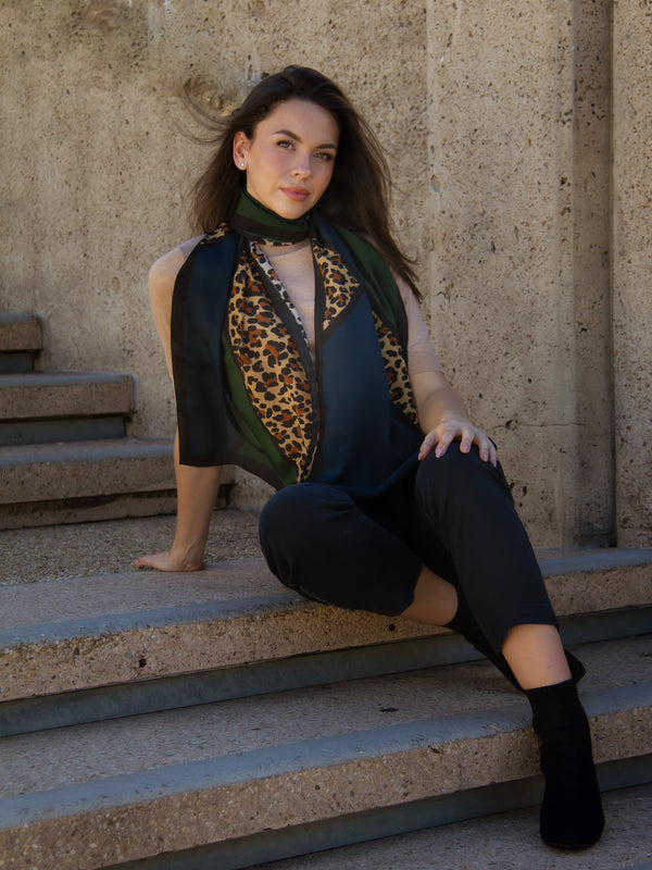 Midnight Leopard Textiles & Fibre Art Soul Silk 