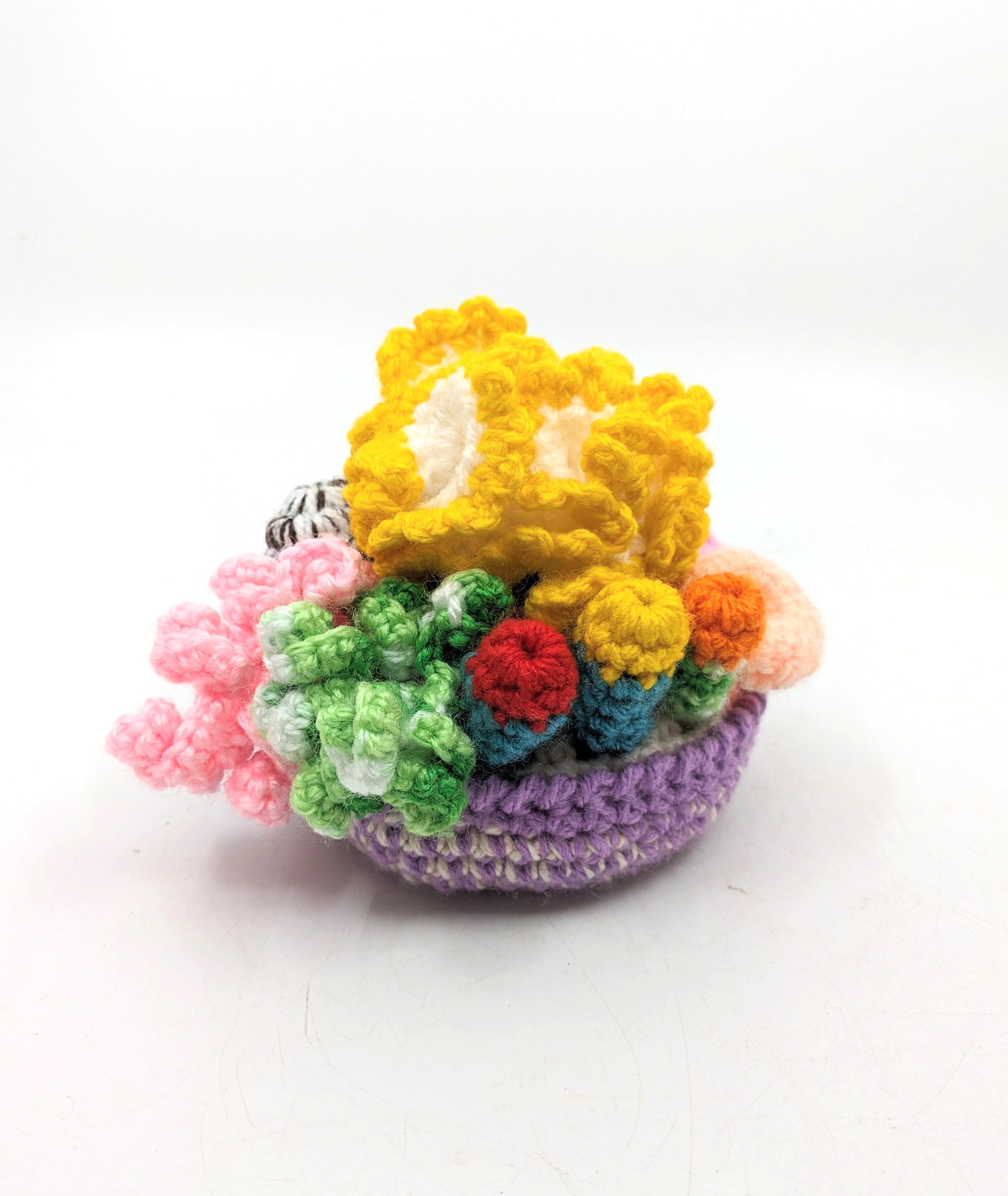 Indoor Mini Garden - Millie Radovic Textiles & Fibre Art Artisan Purple base Yellow top 