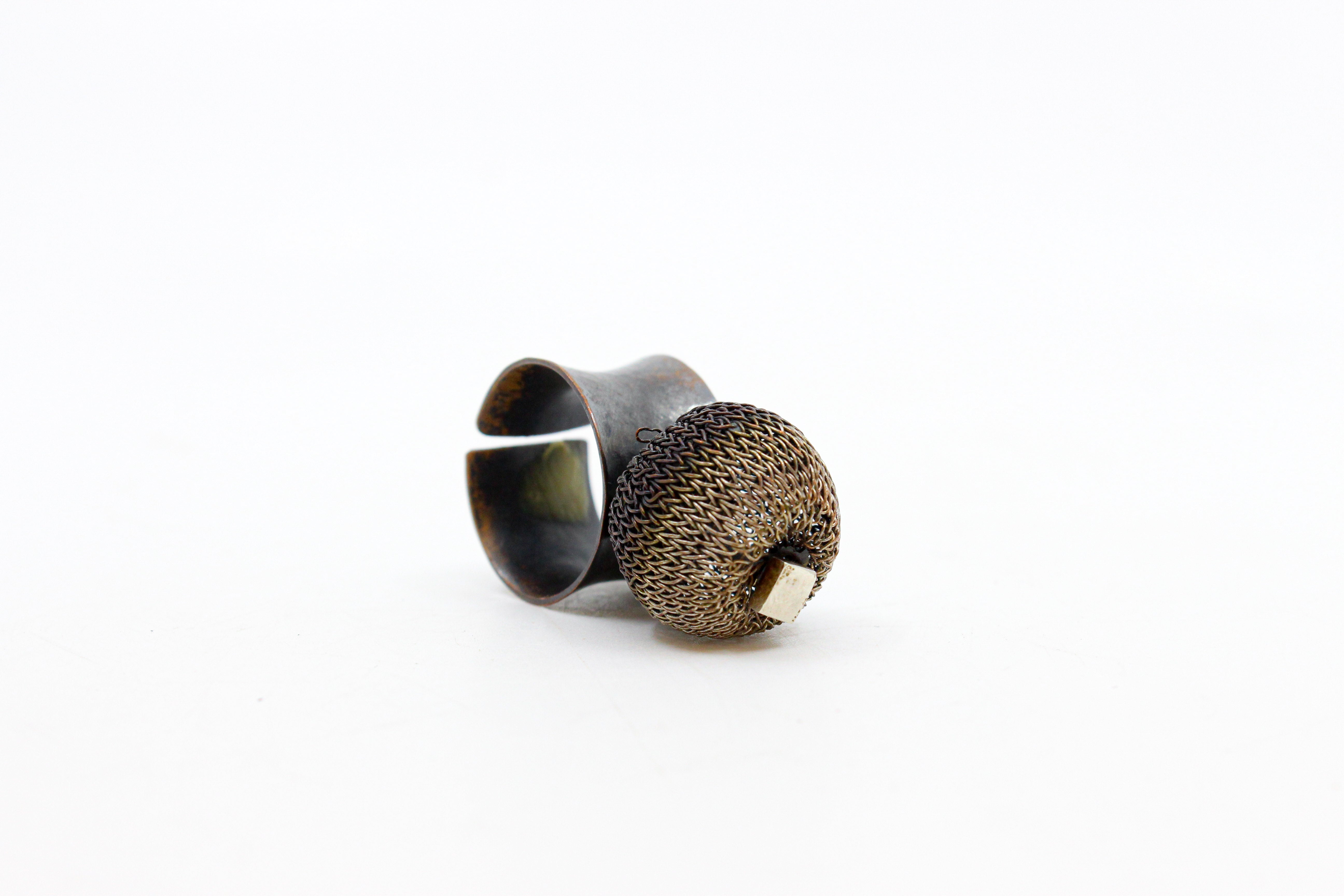Rings - Pamela Cochrane Jewellery Design Crop Mesh Bulb Head 