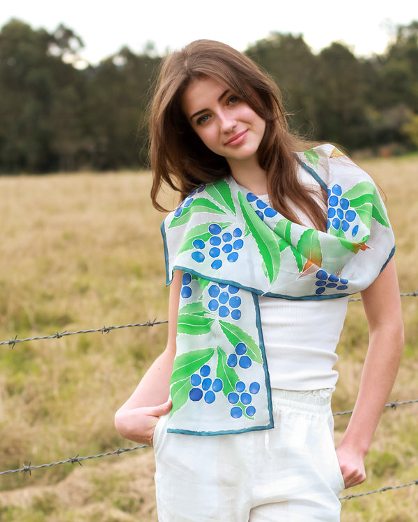 Quandong Blue Textiles & Fibre Art Soul Silk 