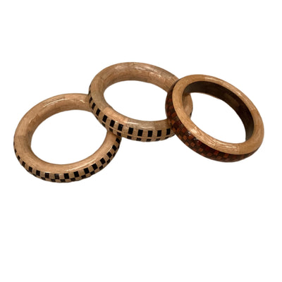 Segmented Turned Bangle - Large