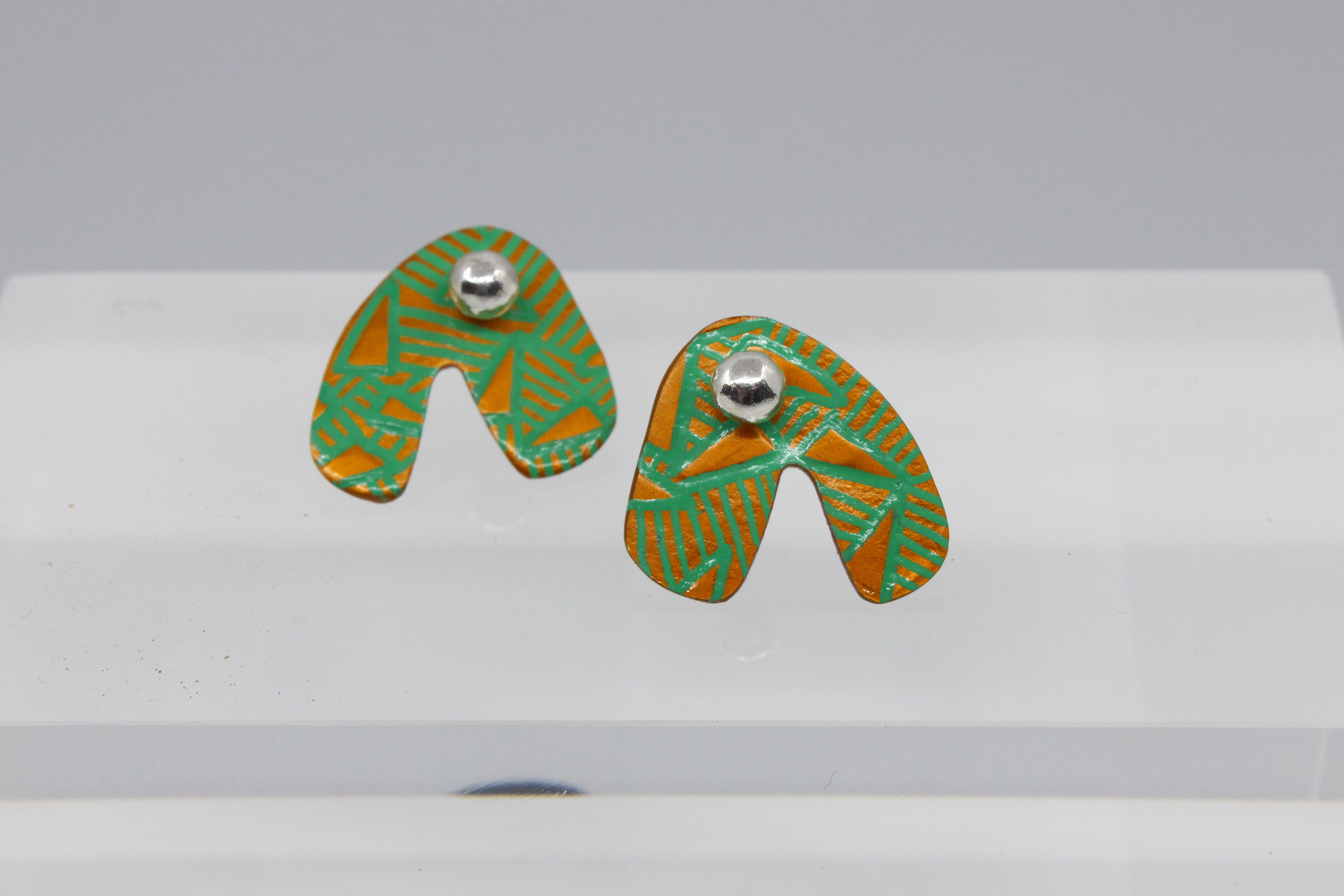 Arch Stud Earrings Jewellery Katie Stormonth 