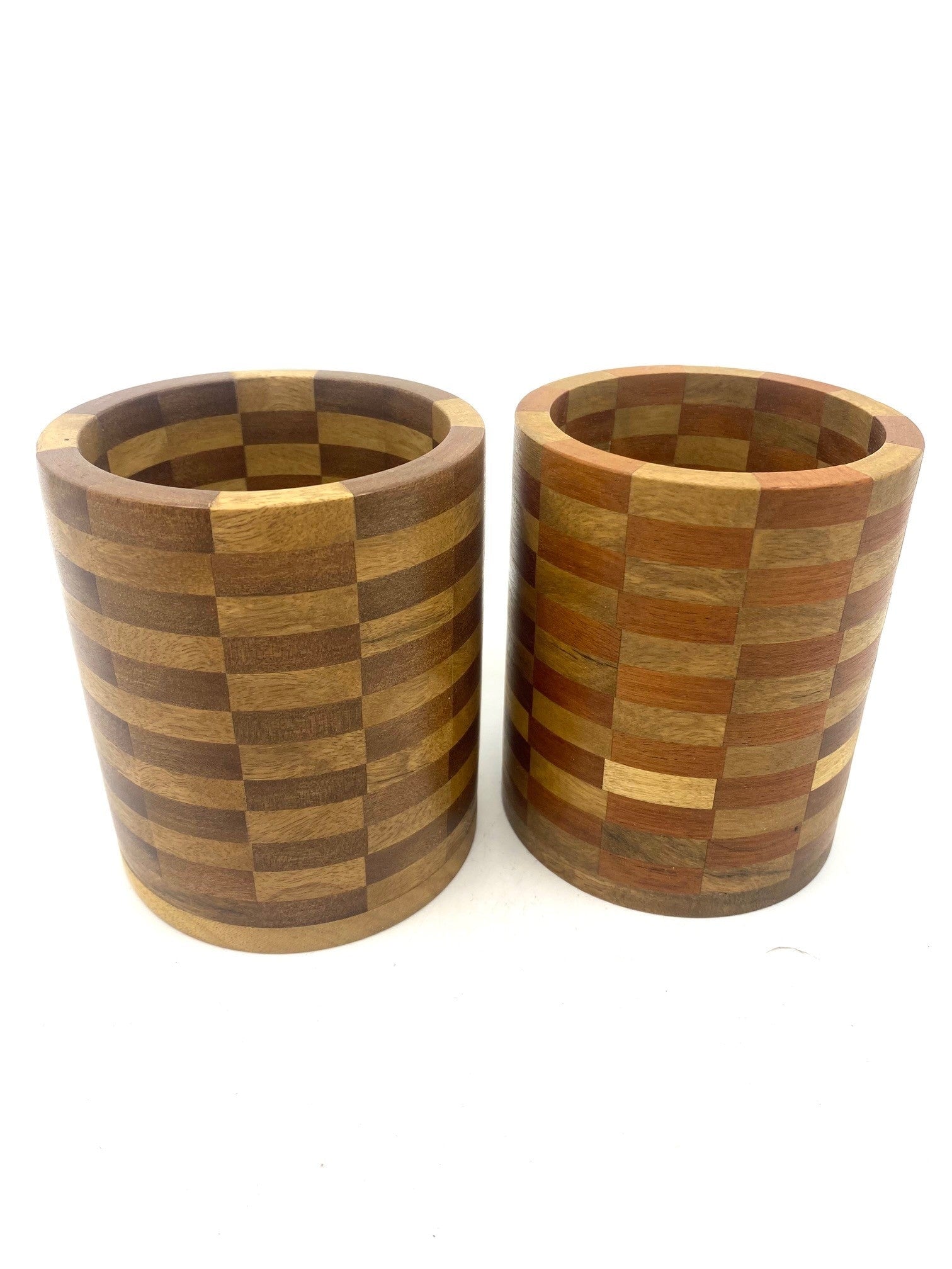 Segment Pot (Dark Brown / Light Brown) Wood Bernard Golenko 