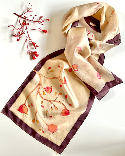 Sunlit Flame Tree Textiles & Fibre Art Soul Silk 