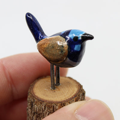 Mini-Bird Series Ceramics Green Bird Ceramics 
