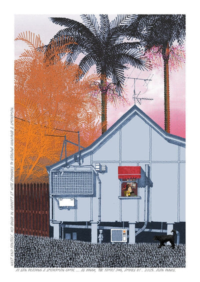 Greeting Card A6 Cards Alan Innes West End. Old House in Corbett St. 