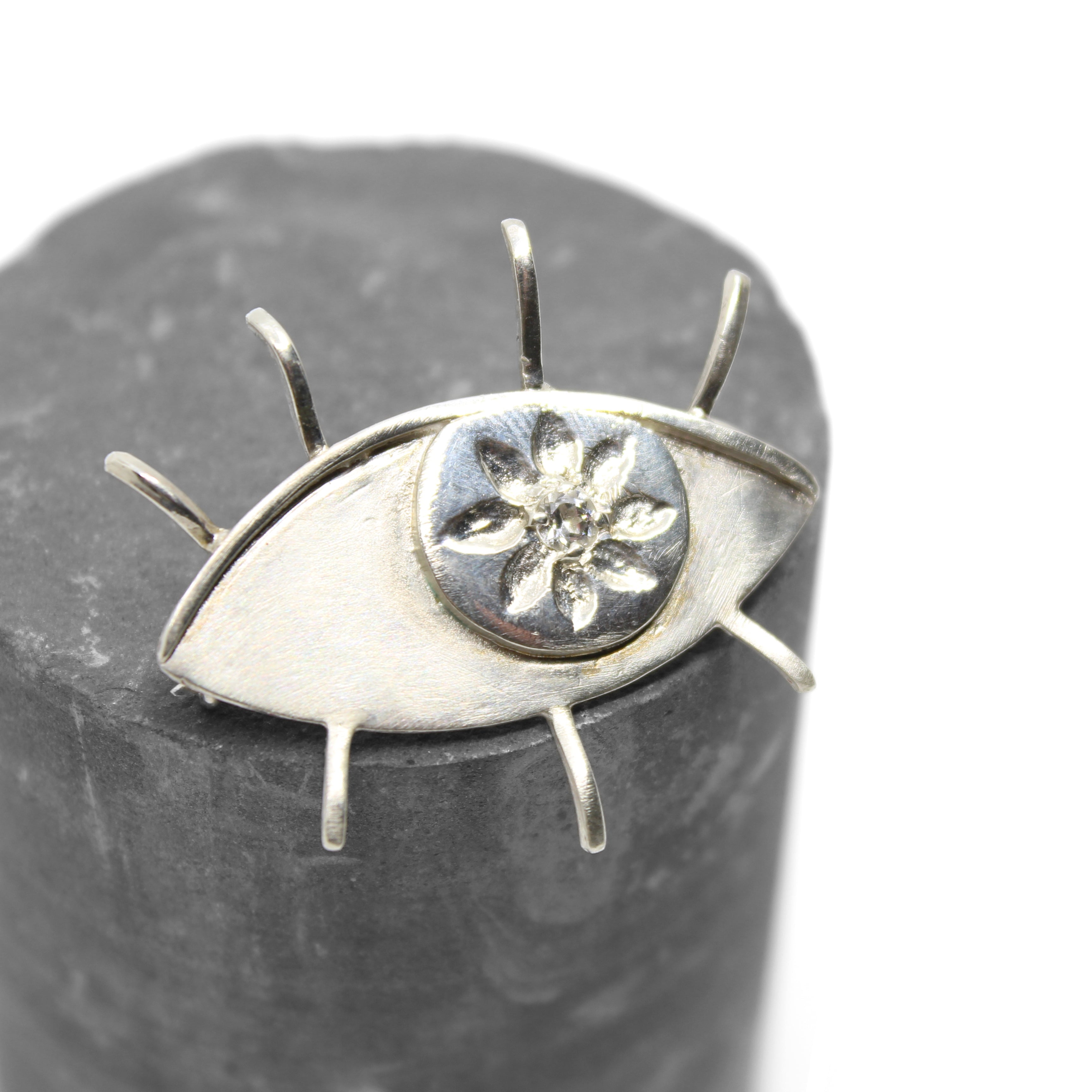 Eye brooch Jewellery Ella Christine Designs 