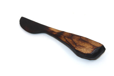 Butter Knife Wood Theresa Darmody White Beech (blackened blade and faceted handle) 