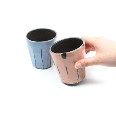 Coloured Slip Latte Cup Ceramics D H Makers 