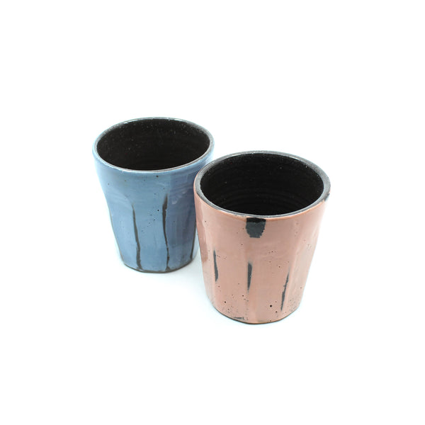 Coloured Slip Latte Cup Ceramics D H Makers 